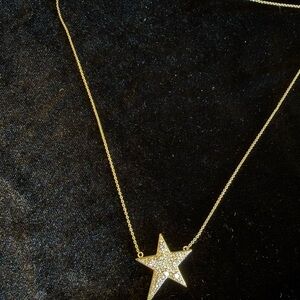 Melinda Maria Gold Star Necklace with Sparkling Accents